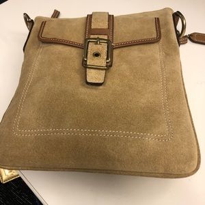 Coach suede textured bag